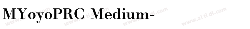 MYoyoPRC Medium字体转换